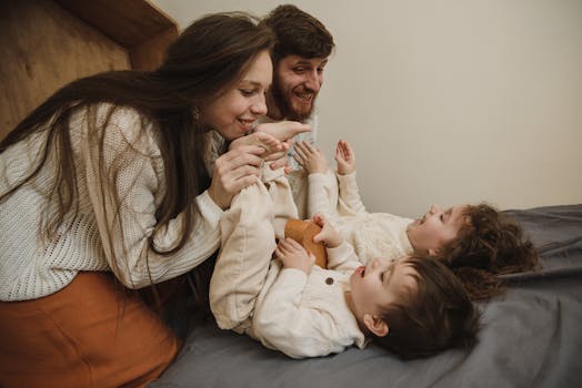 family composting together