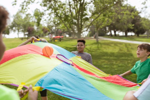 children playing eco-friendly games