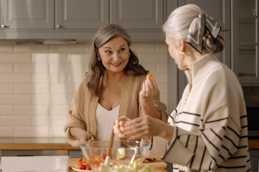 family preparing eco-friendly lunches together