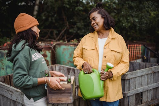 children enjoying gardening with eco-friendly tools