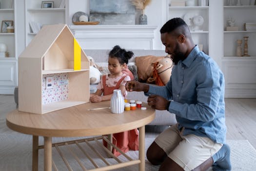 kids playing with DIY toys