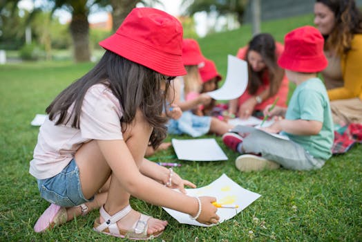 family engaging in eco-friendly activities