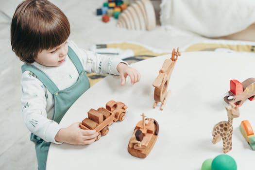 children playing with eco-friendly toys