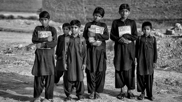 children watching an educational documentary