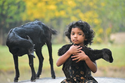 children exploring nature for crafts