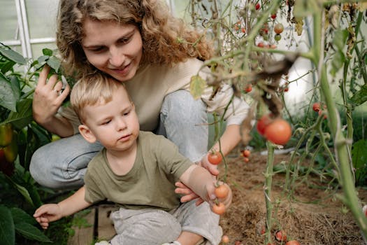 children gardening outdoors