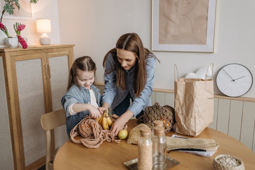 happy family practicing sustainable parenting