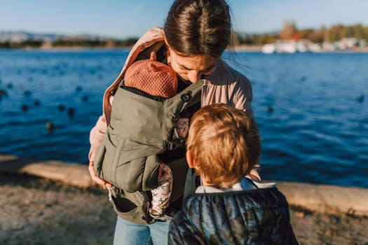 Boba baby carrier in natural dye