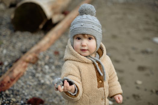 children exploring nature